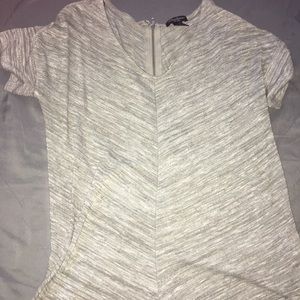 Grey shirt with zipper in back